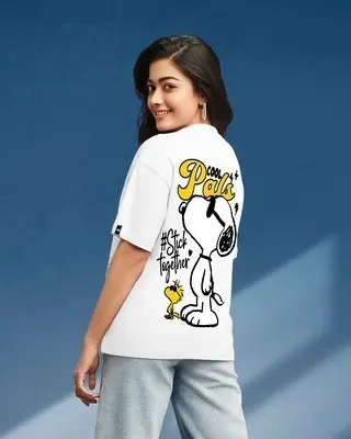 Women's White Cool Pals Graphic Printed T-shirt