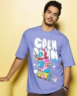 Men's Baby Lavender Calm Down Graphic T-shirt